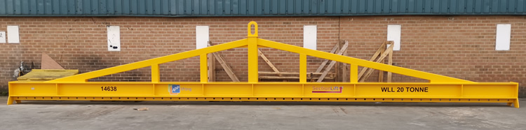 20 tonne low headroom single point lift multipoint lifting beam, 12m span